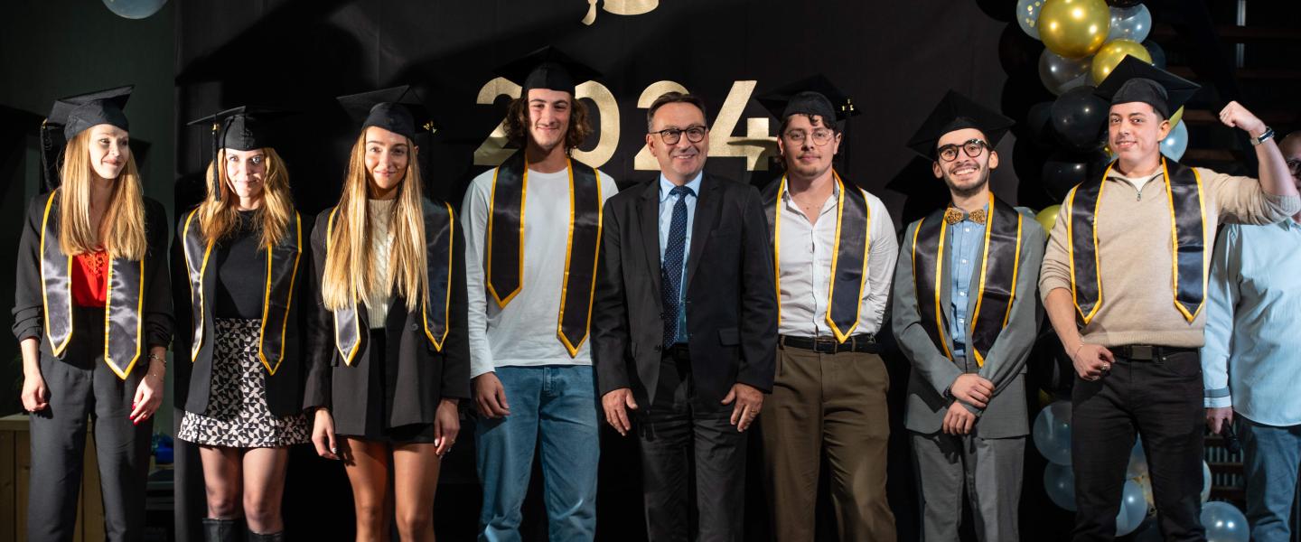 Remise des diplômes 2024 l'Ecole by CCI - Les majors de promo